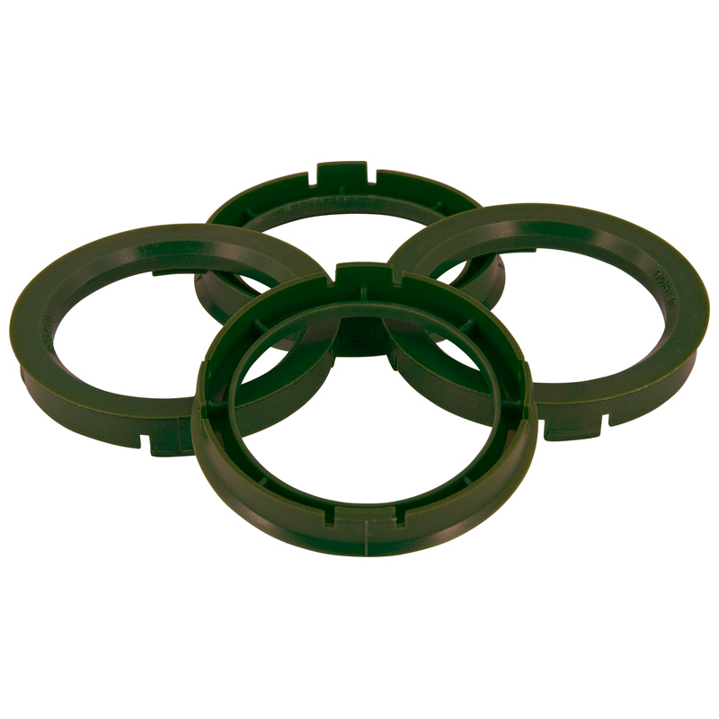 Set TPI Centreerringen - 74.1->65.1mm - Olive Groen
