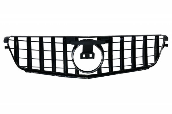 Grill passend voor Mercedes C-klasse W204 S204 GT Look Panamericanan Glans Zwart