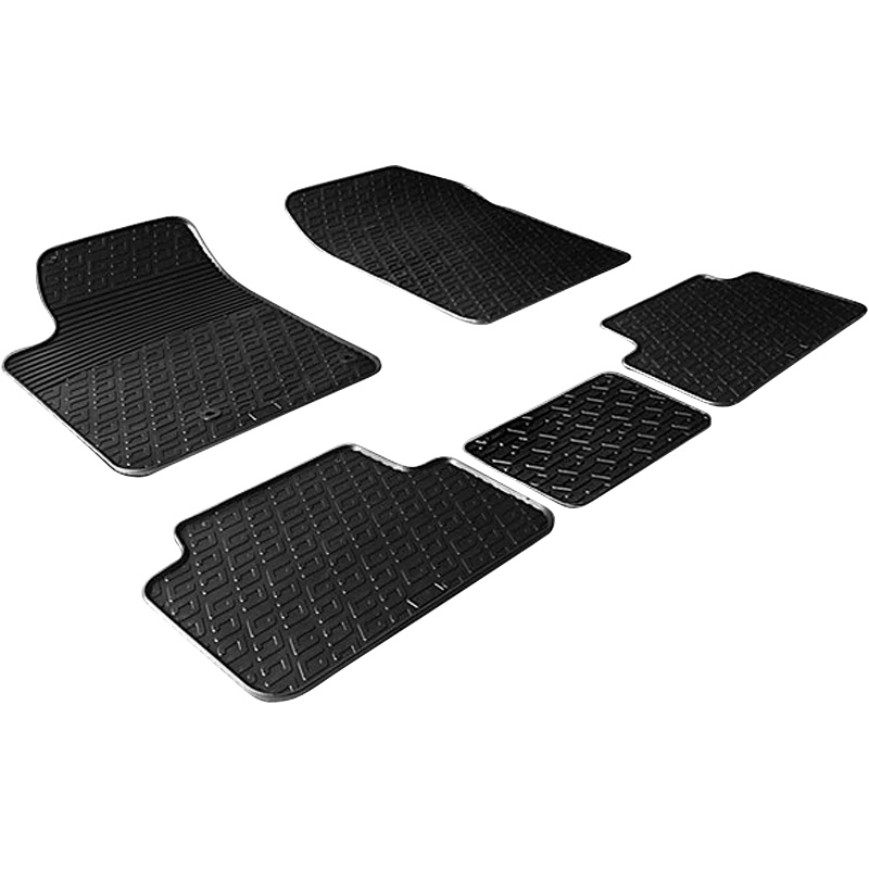 Rubbermatten  Citroen Berlingo / Peugeot Partner 2002-2008 (G profiel 5-delig + montageclips)