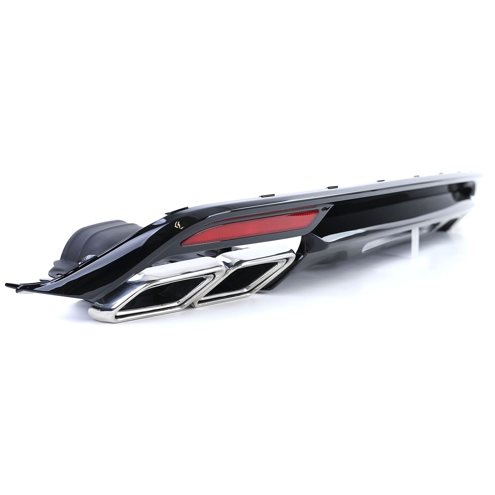 Diffuser passend voor Mercedes S-Klasse W222 AMG Look Diffuser Glans Zwart