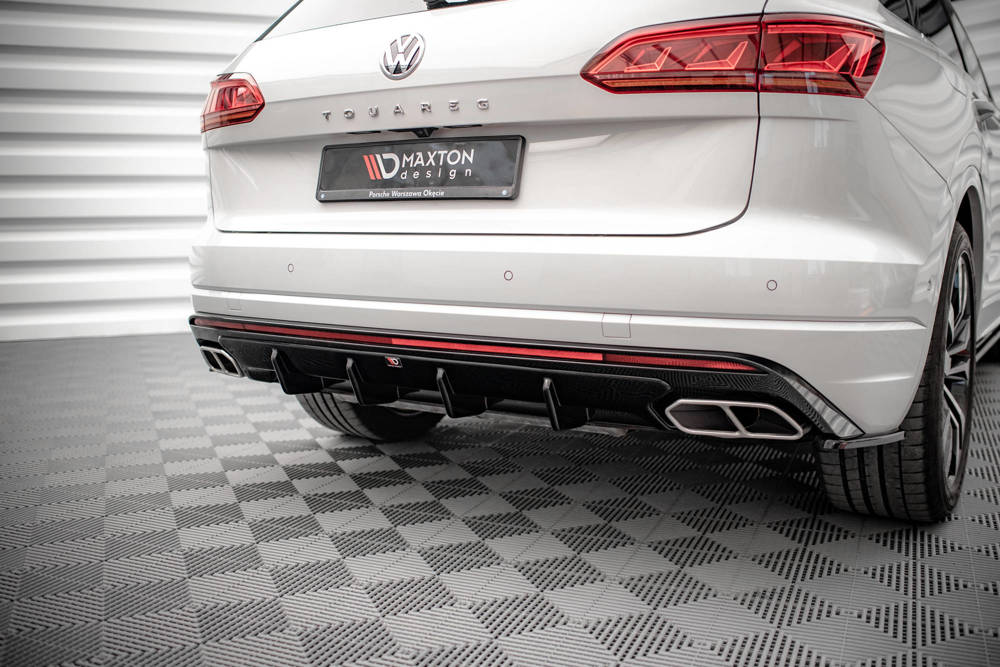 Diffuser passend voor Volkswagen Touareg MK3 R-Line Maxton Glans Zwart