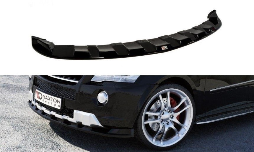 Voorspoiler passend voor Mercedes M-Klasse W164 AMG Maxton Design glans zwart