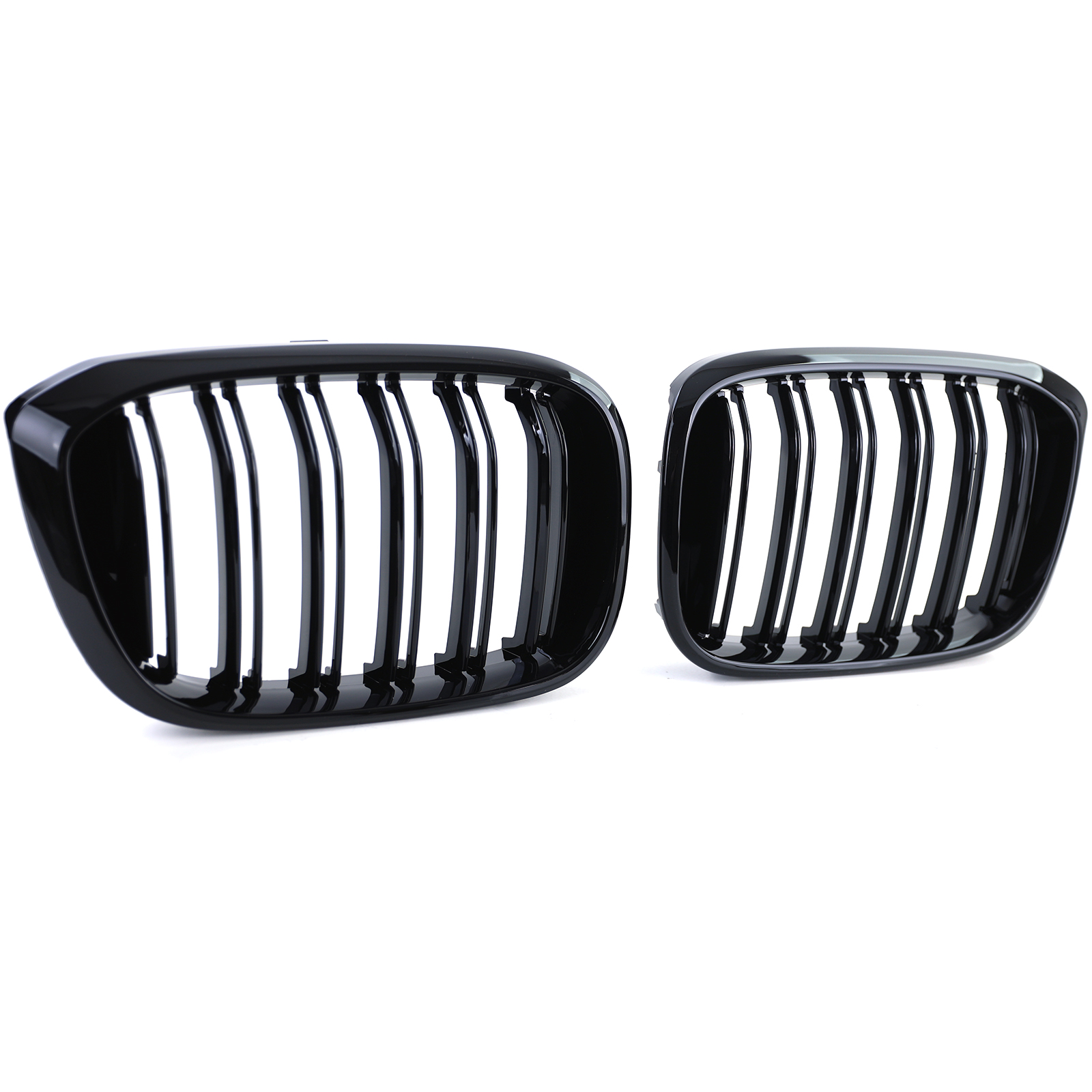 Grill Nieren passend voor BMW X3 G01 / X4 G02 Double Stripe M Design Piano Zwart