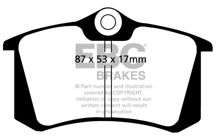 EBC Brakes FIAT Ulysse 2.2 Twin TD 2008-2010 Remblokken achterzi