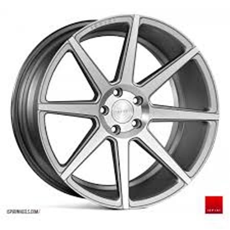 ISPIRI ISR8 20X10.5 5X120 ET25 SATIN SILVER MACHINED Velgen