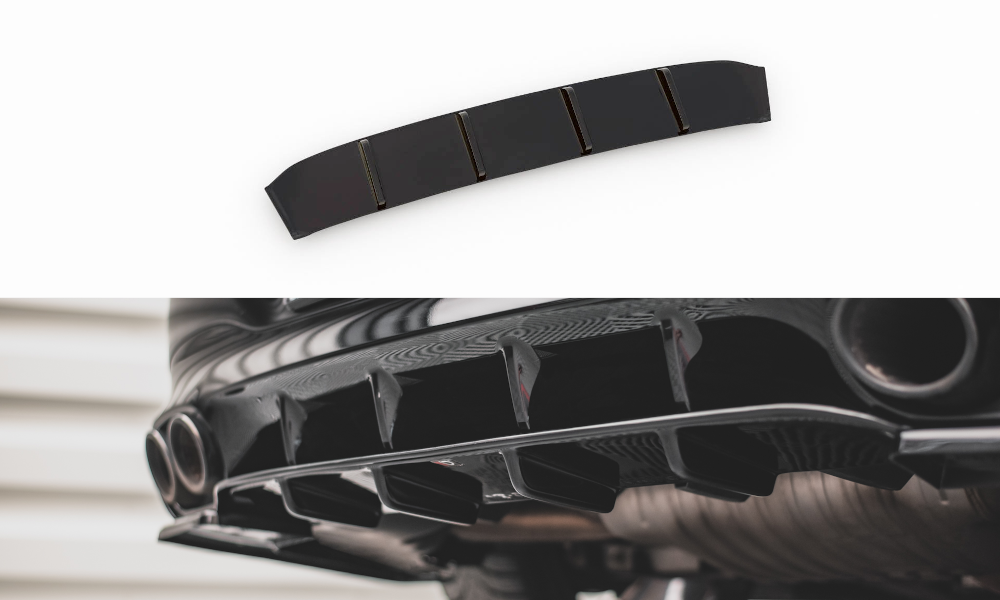 Diffuser passend voor Mercedes AMG CLA 35/45 C118 Maxton Design glans zwart