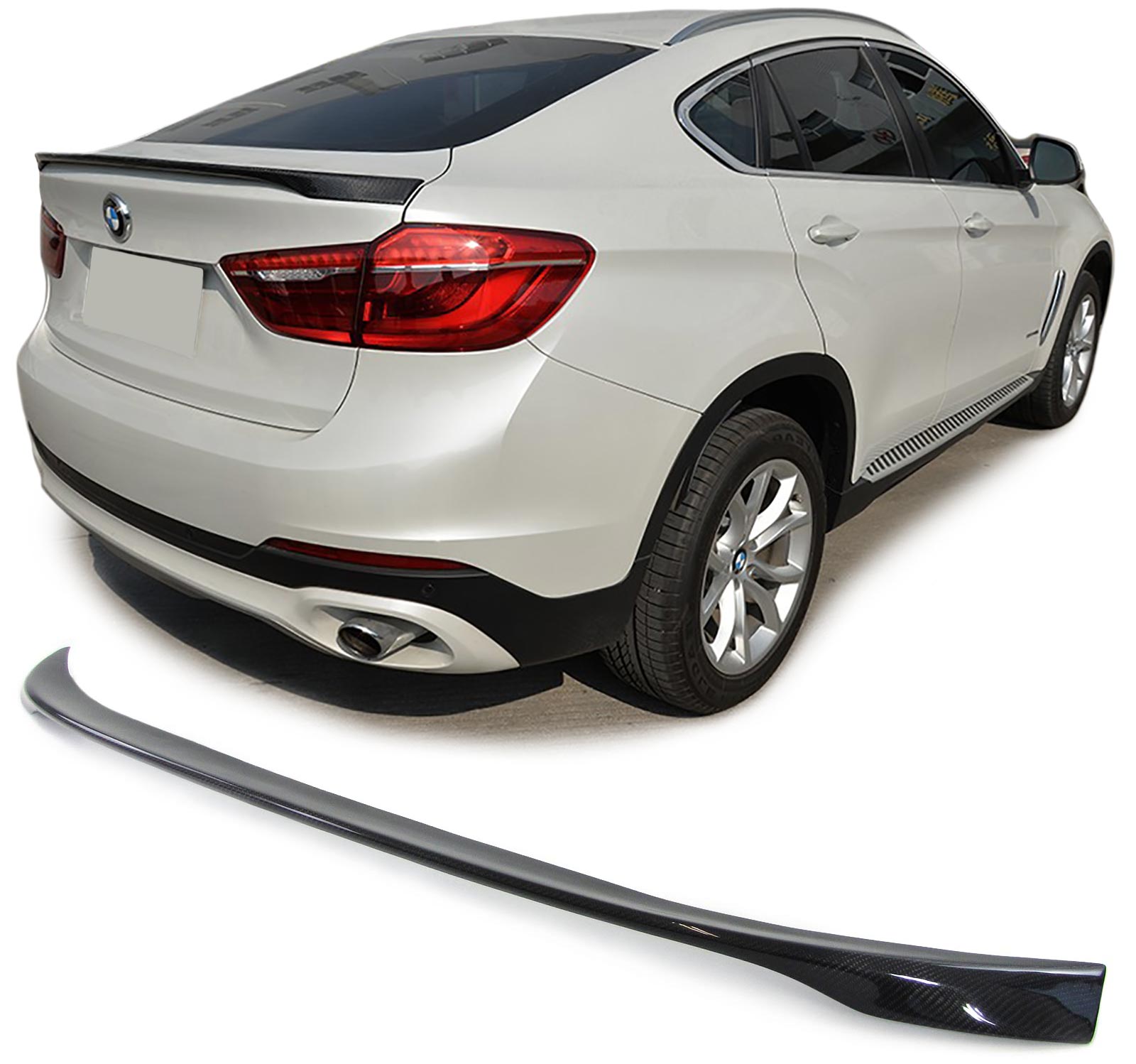 Achterklep Spoiler passend voor BMW X6 F16 Carbon