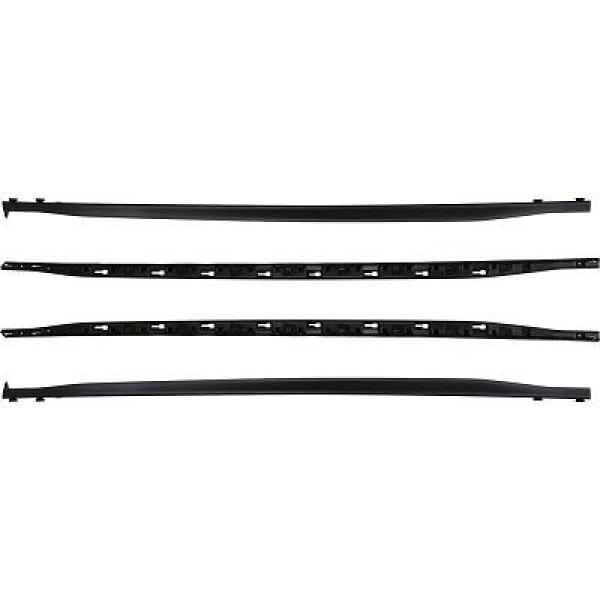 Zijskirts passend voor Volkswagen Golf 8 R Line Look Glans Zwart