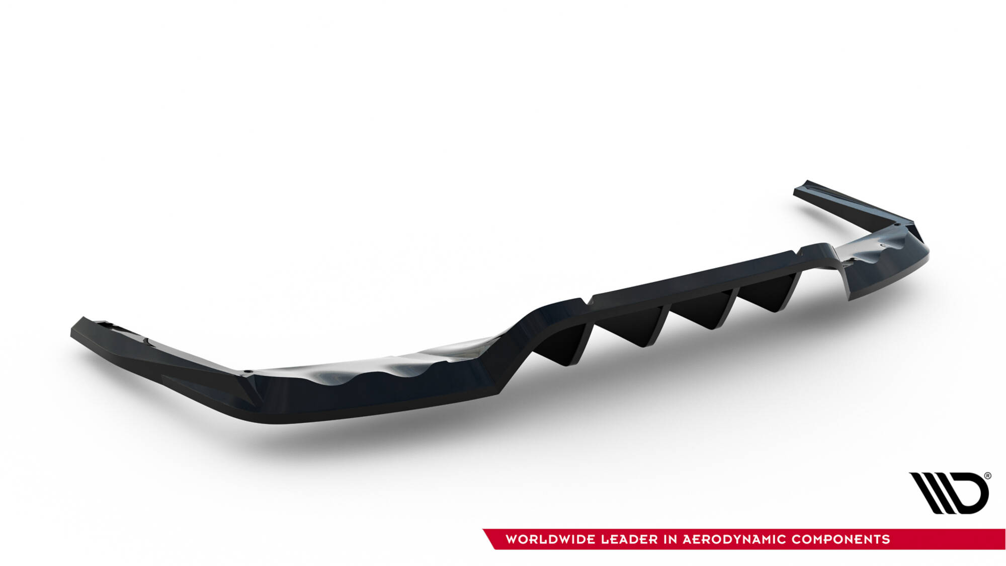 Achter Diffuser passend voor Mercedes-AMG GLC 43 X254 Maxton Glanzend zwart