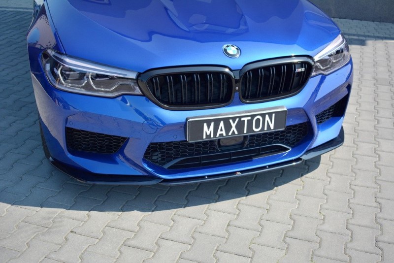 Voorspoiler passend voor BMW M5 F90 V.2 Glanzend Zwart