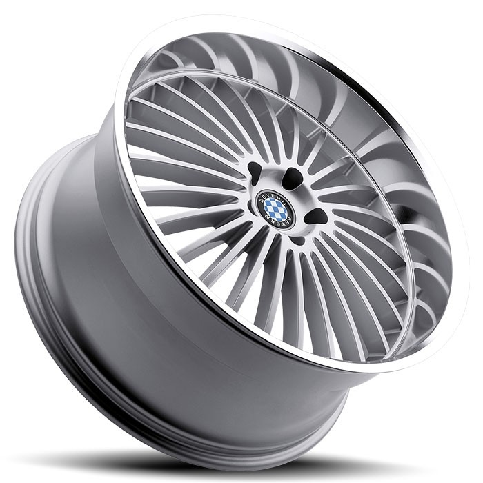 Velgen Beyern Multi 20x8,5 5x120 ET40 Zilver + Machined Rand