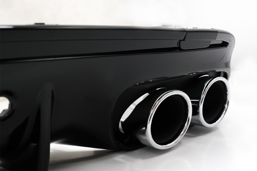 Achterbumper Diffuser passend voor Mercedes W205 C-Klasse C43 Design Night Package