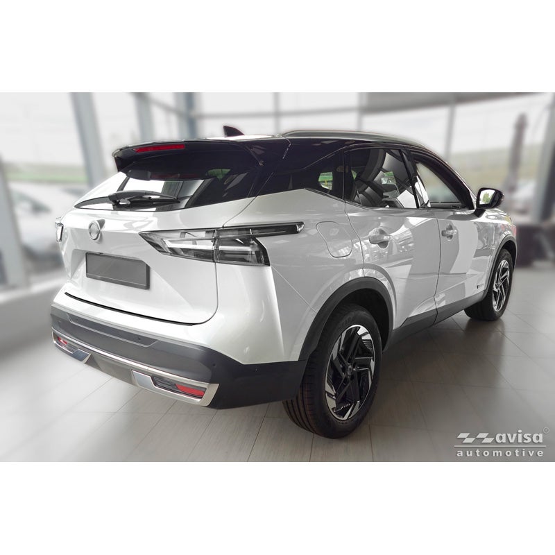 Avisa RVS Achterbumperprotector Shadow Premium  Nissan Qashqai III (J12) 2021-2024 & Facelift 2024- - Zwart / Glanzend Zwart