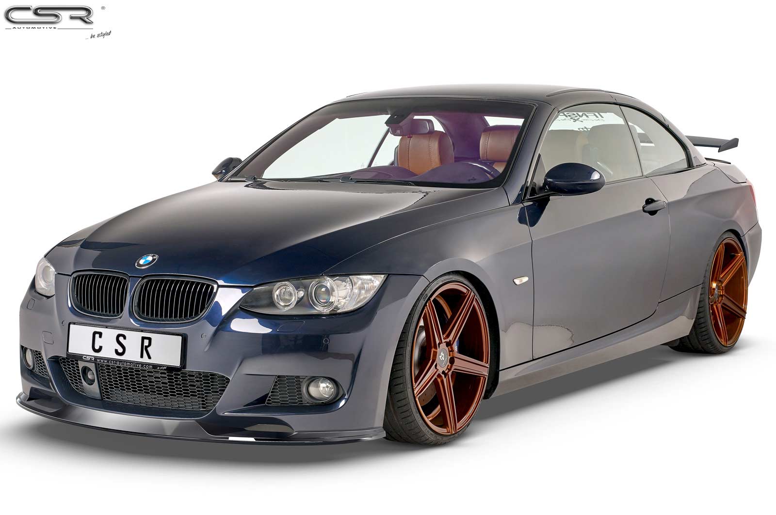 Voorspoiler passend voor BMW 3-Serie E92/E93 Glans Zwart