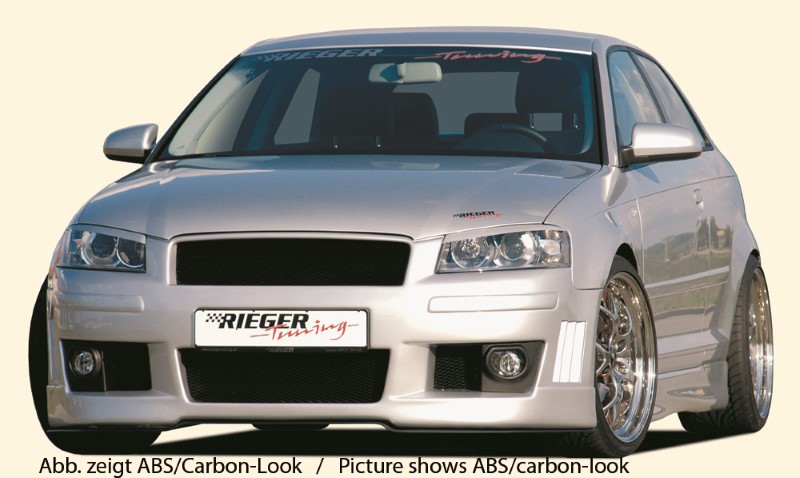 Spoilerzwaard Voor Voorspoiler passend voor Audi A3 8P ABS gevormde versie Rie