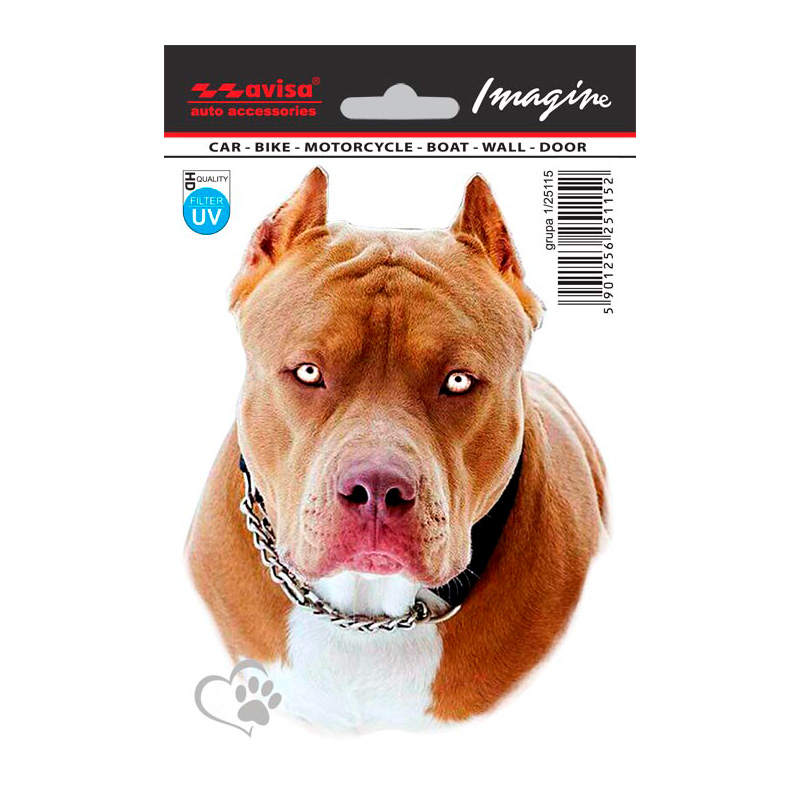 Auto Tattoo Sticker Pitbull - 11x14,5cm