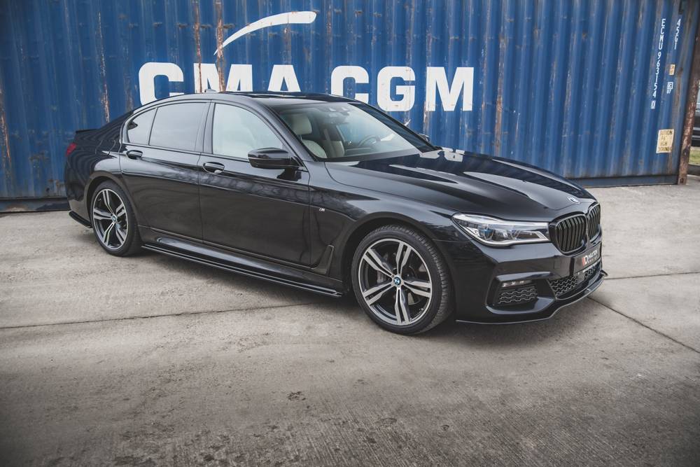 Zijskirts passend voor BMW 7-Serie G11 M Pakket Maxton Glans Zwart