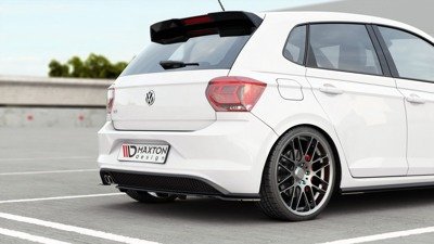 Diffuser passend voor VW Polo 6 GTI Mk6 Glans Zwart