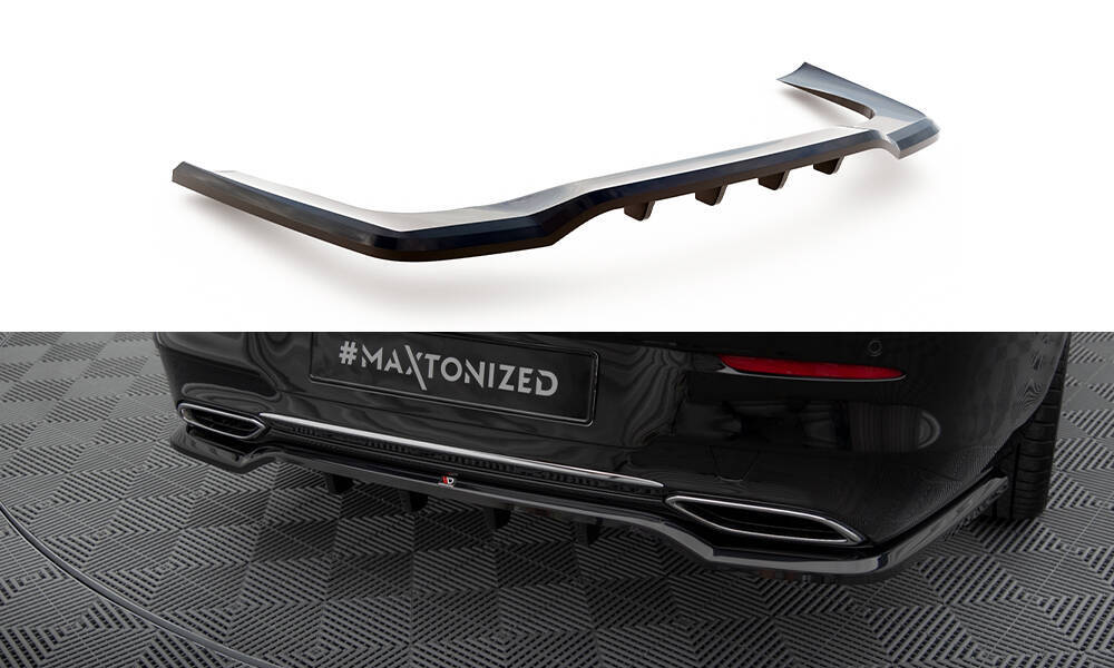 Diffuser passend voor Mercedes Benz CLA Coupe C118 Maxton Glans Zwart