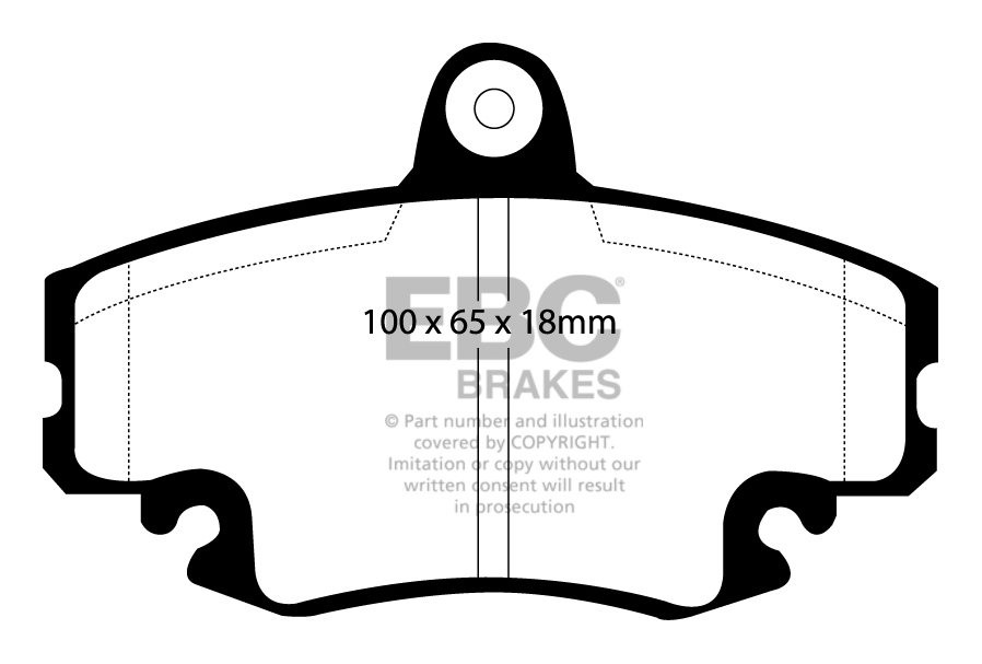 EBC Brakes DACIA Logan 1.4 2004-.. Remblokken voorzijde