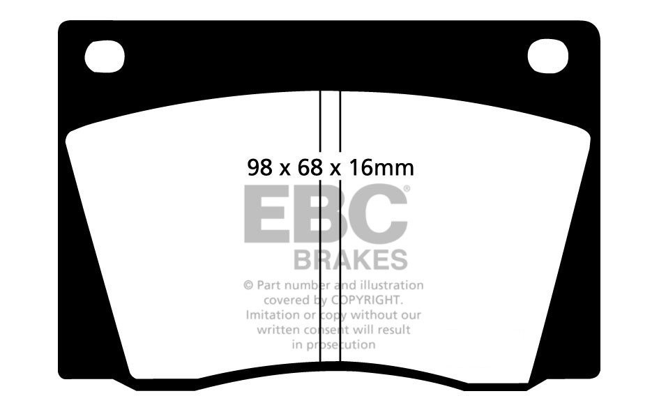 EBC Brakes VOLVO 1800 1.8 S 64-68 Remblokken voorzijde greenstuf