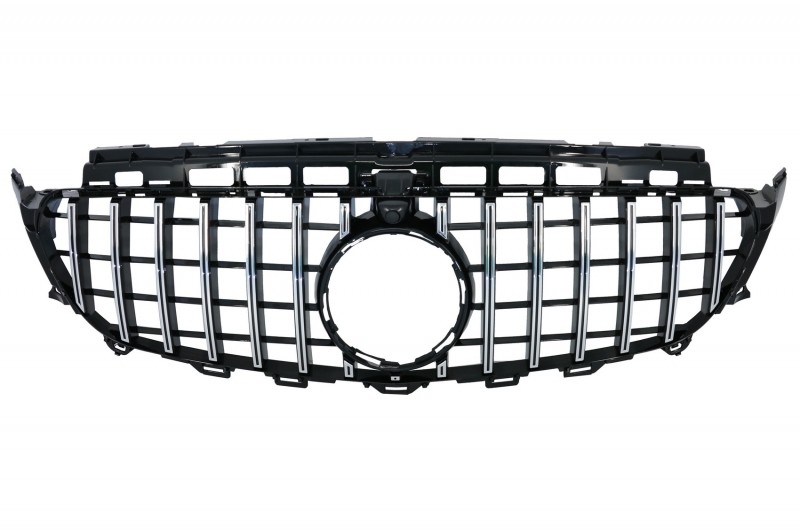 Grill passend voor Mercedes Benz E-Class W213 S213 C238 (2016+) GT-R Panamericana Design Chroom met 360 Camera