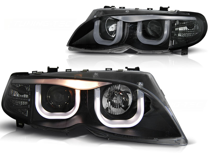 Koplampen passend voor BMW E46 01-05 Limousine/Touring Zwart