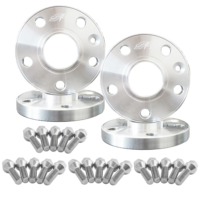 Simoni Racing Aluminium Spoorverbreder Set - 2x17,5mm(VA) - 2x20mm(AA) (Naaf 65,1mm) inclusief wielbouten -  Fiat, Alfa Romeo diversen