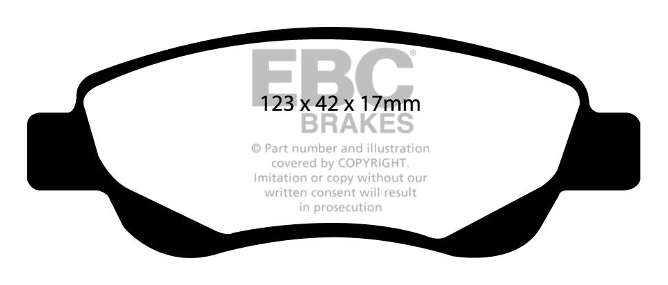 EBC Brakes TOYOTA Aygo 1.4 D 2006-.. Remblokken voorzijde greens