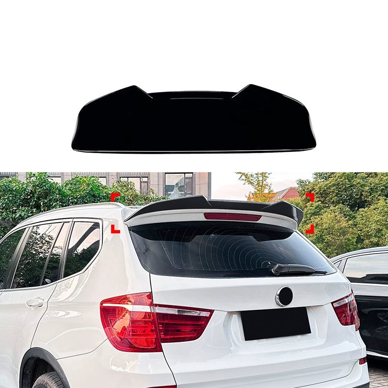 Dakspoiler  BMW X3 (F25) 2010-2017 (ABS Glanzend zwart)