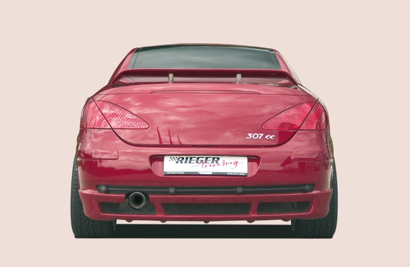 Spoilerzwaard voor Achterbumper Diffusor Peugeot 307 CC Rieger