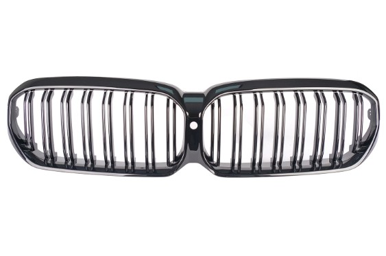 Grill passend voor BMW G30/G31 Facelift 2020-... M5 Look Dubbele Nieren Glans Zwart Camera
