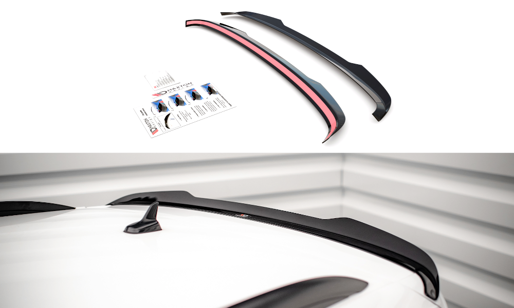 Spoiler passend voor Volkswagen Tiguan MK2 Maxton Glans Zwart