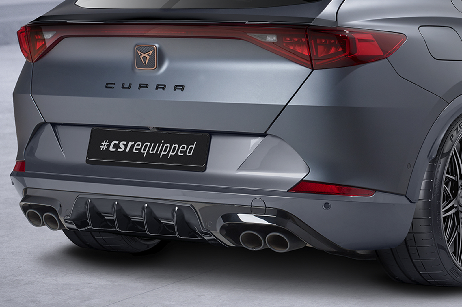 Diffuser passend voor Cupra Formentor CSR Glans Zwart