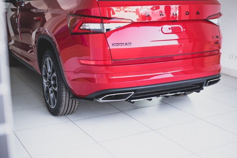 Achter opzetstuk Skoda Kodiaq 1 RS Maxton Design glans zwart V.1