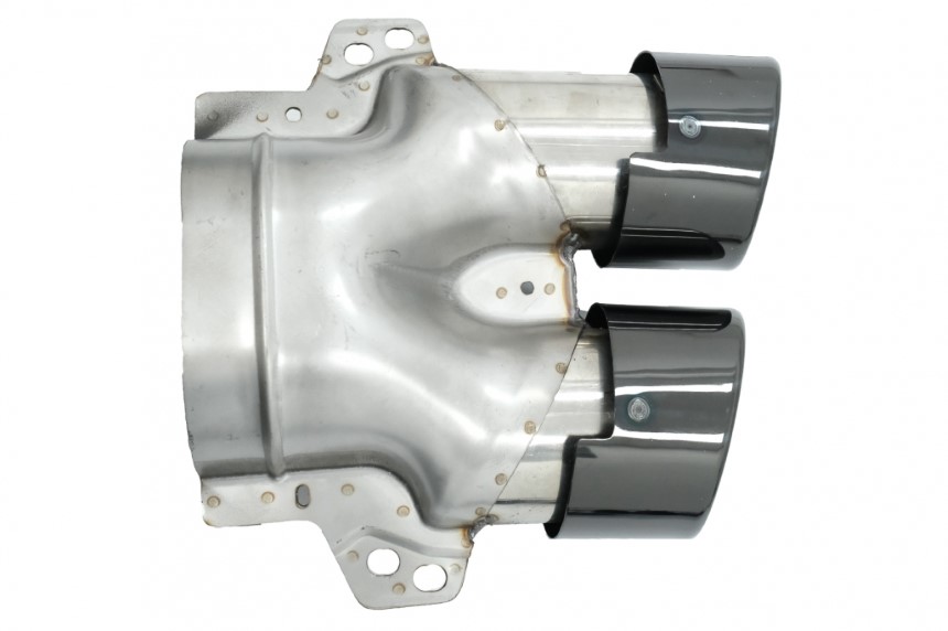 Diffuser passend voor Mercedes C205 A205 Coupe / Cabrio 15-19 C43 Design Zwart