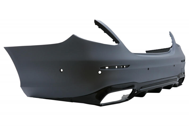 Achterbumper passend voor Mercedes E-Class W213 AMG Line (2016-..) E63 Design Black Edition