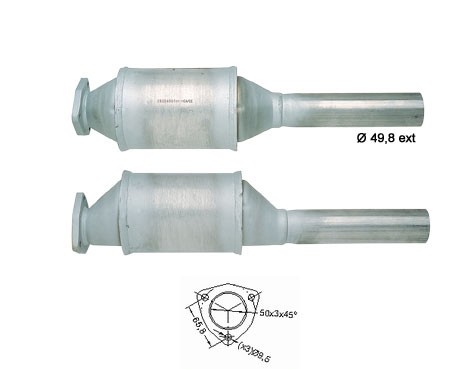 VW GOLF II 1.8i 1781 cc 66 Kw / 90 cv RP Magnaflow CAT Bouwjaar: