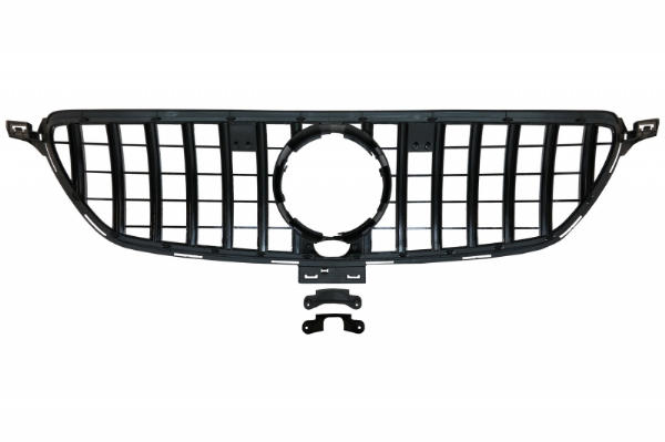 Grill passend voor Mercedes GLE Coupe C292 (15-18) GLE W166 SUV (15-18) GT-R Panamericana Design Glans Zwart