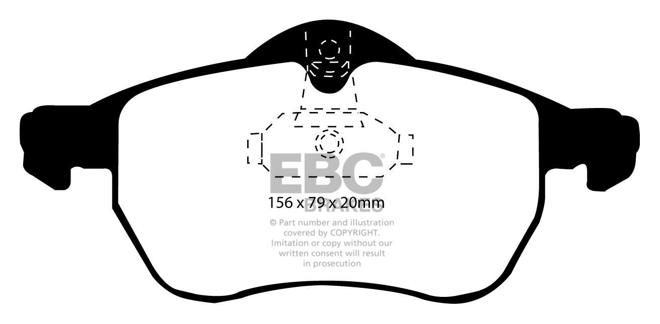 EBC Brakes VAUXHALL (OPEL) Astra Cabriolet 2.2 2000-2005 Remblok