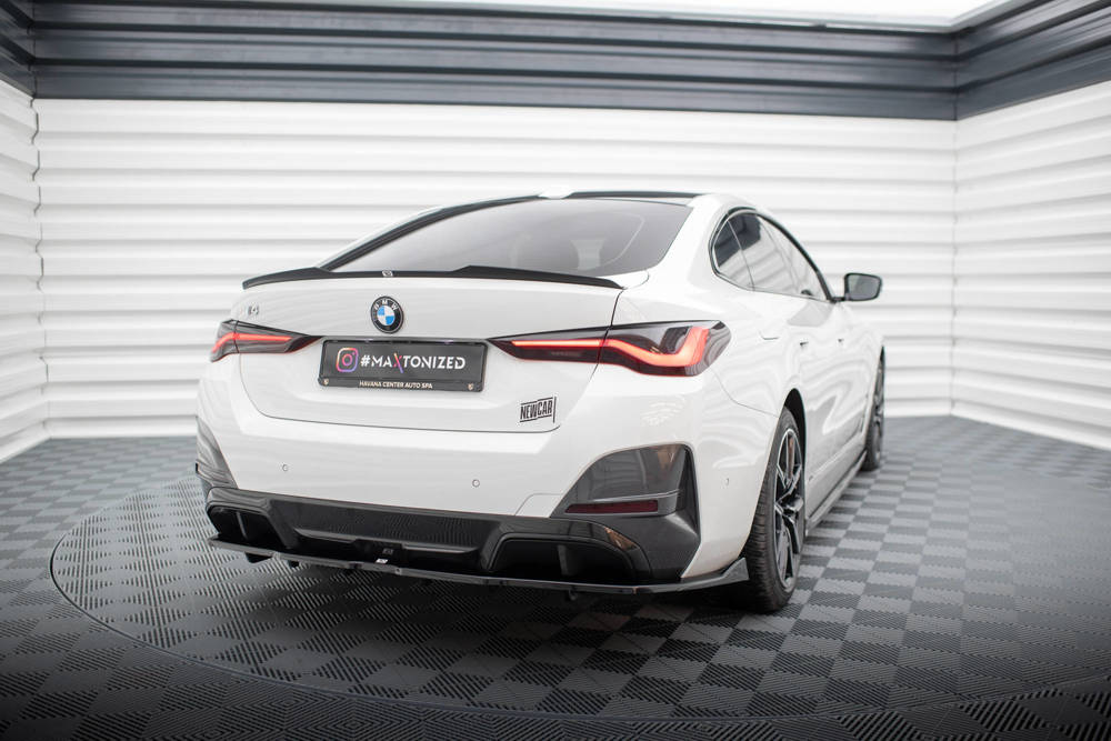Spoiler passend voor BMW i4 G26 M Pakket Maxton Glans Zwart