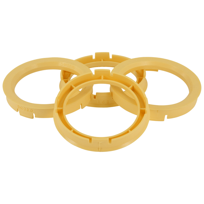 Set TPI Centreerringen - 63.3->54.1mm - Geel