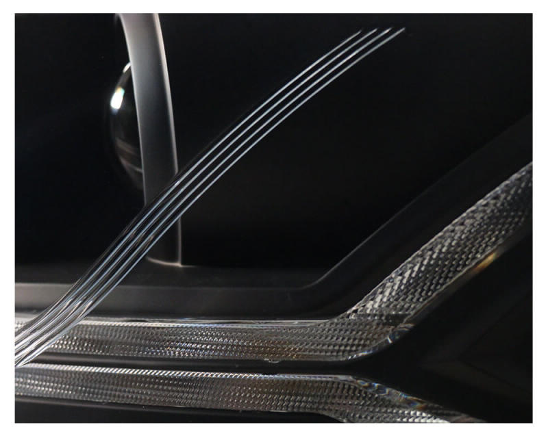 Koplampen Audi A6 4F 04-08 Tube Dynamic LED Zwart Halogeen