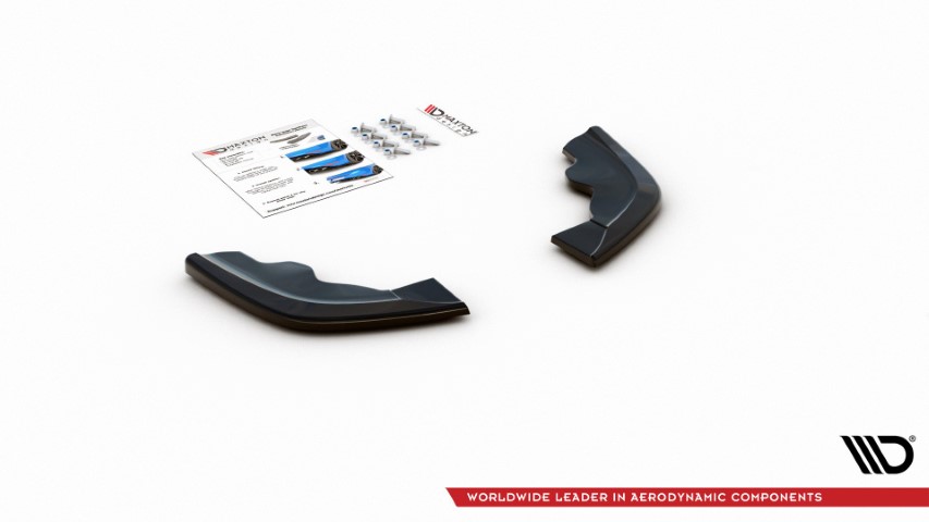Achter Diffusers zijkanten BMW 1 Serie F40 M-Pack/ M135i Glans Zwart V3
