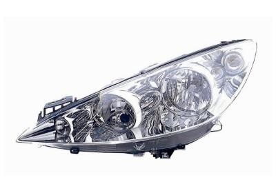koplamp, H7+H1, elektr verstelb, incl stelmotortje, links Peugeo