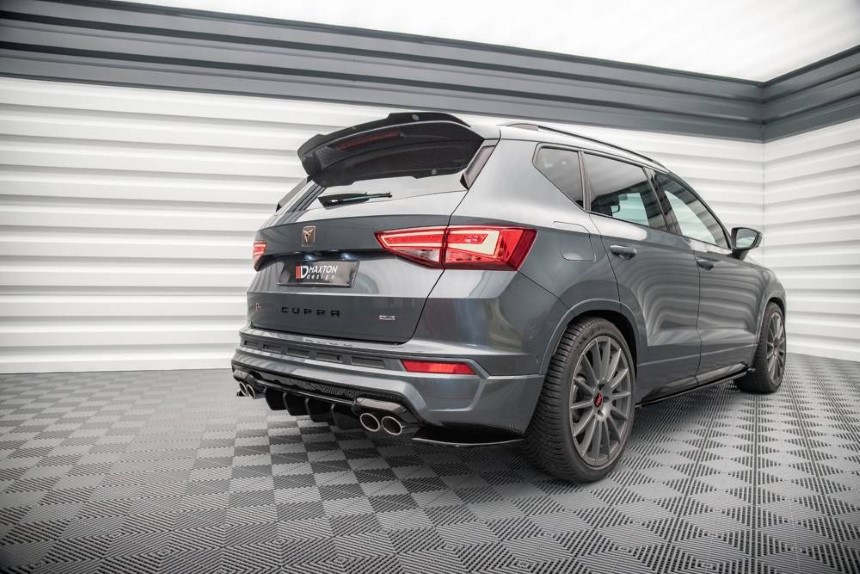 Diffuser passend voor Cupra Ateca Maxton Design glans zwart
