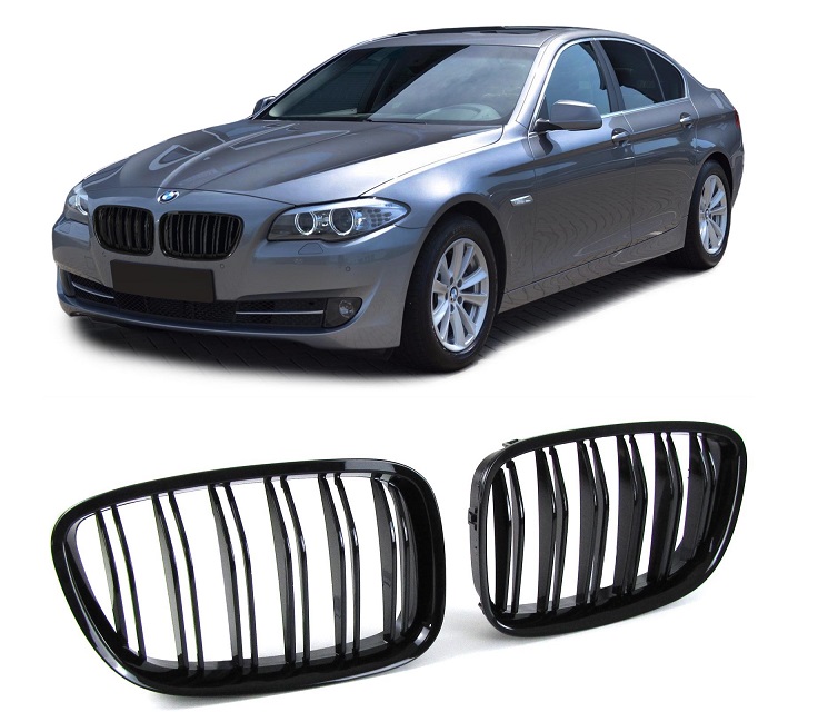 Grill Nieren passend voor BMW GT F07 Glossy Zwart