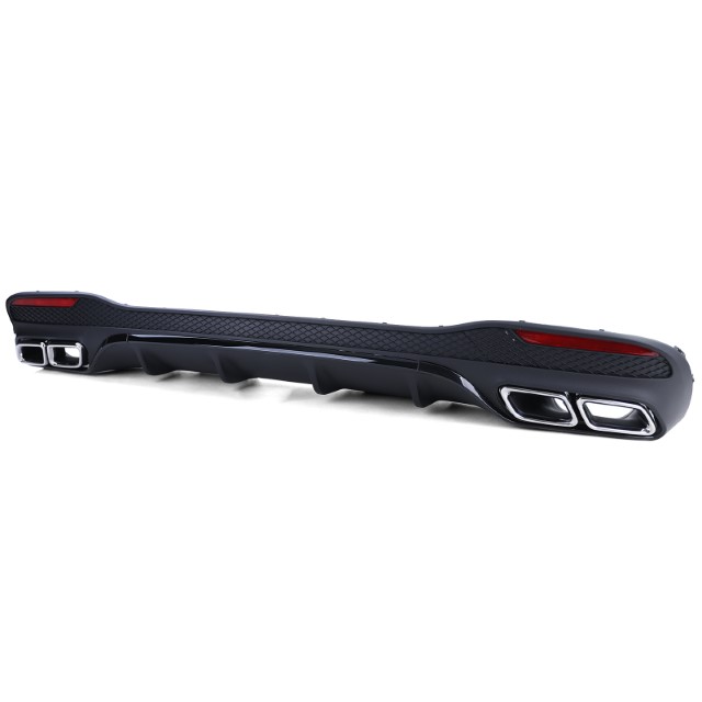 Diffuser passend voor Mercedes GLE W166 SUV 15-18 GLE63 Look Uitlaat sierstukken