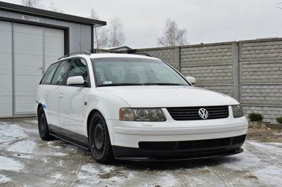 Voorspoiler passend voor VW Passat 3B Glans Zwart