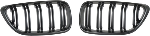 Grill Nieren passend voor BMW F22/23 M2 Look Zwart